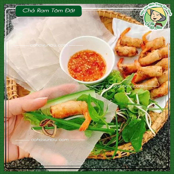 Chả ram tôm đất ăn với gì