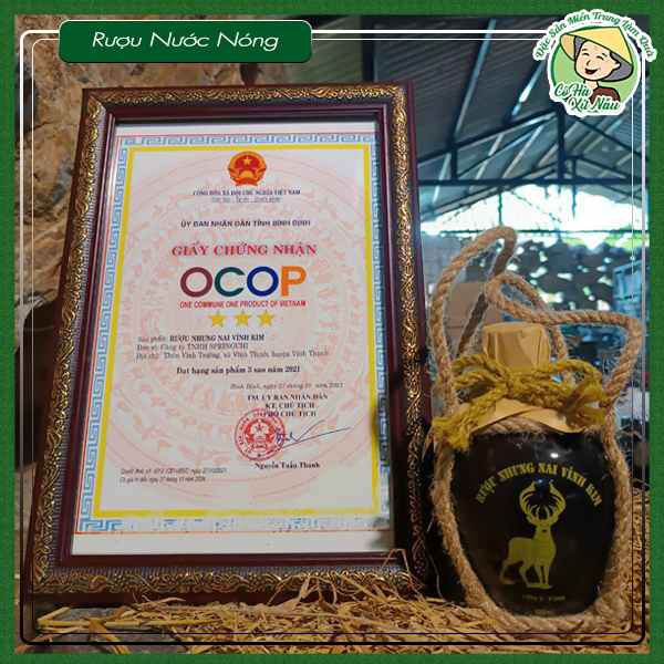 rượu nước nóng đạt chuẩn ocop