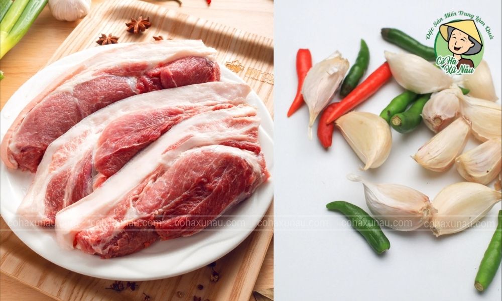 Nguyên liệu thịt ngâm nước mắm