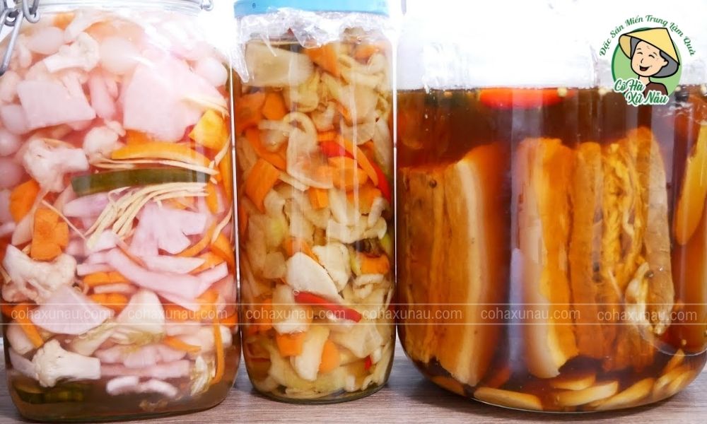 Thịt ngâm vàng óng