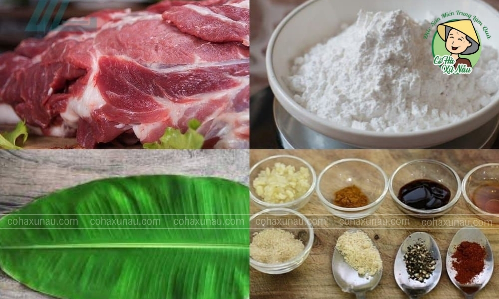 Nguyên liệu làm chả lụa