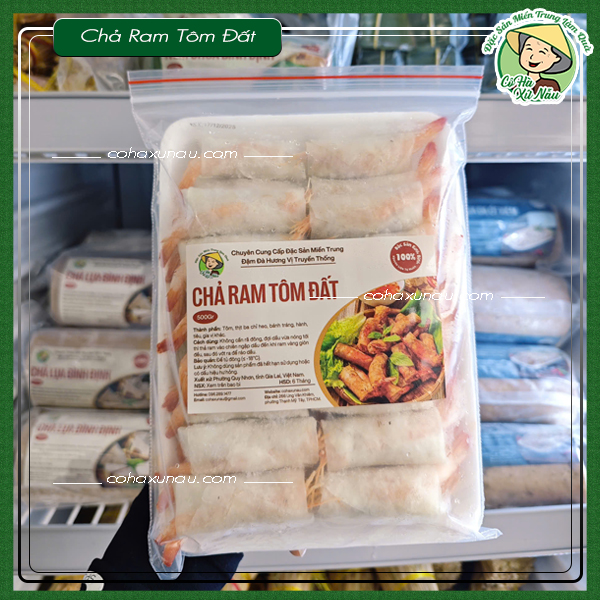 chả ram tôm đất khay 500gr