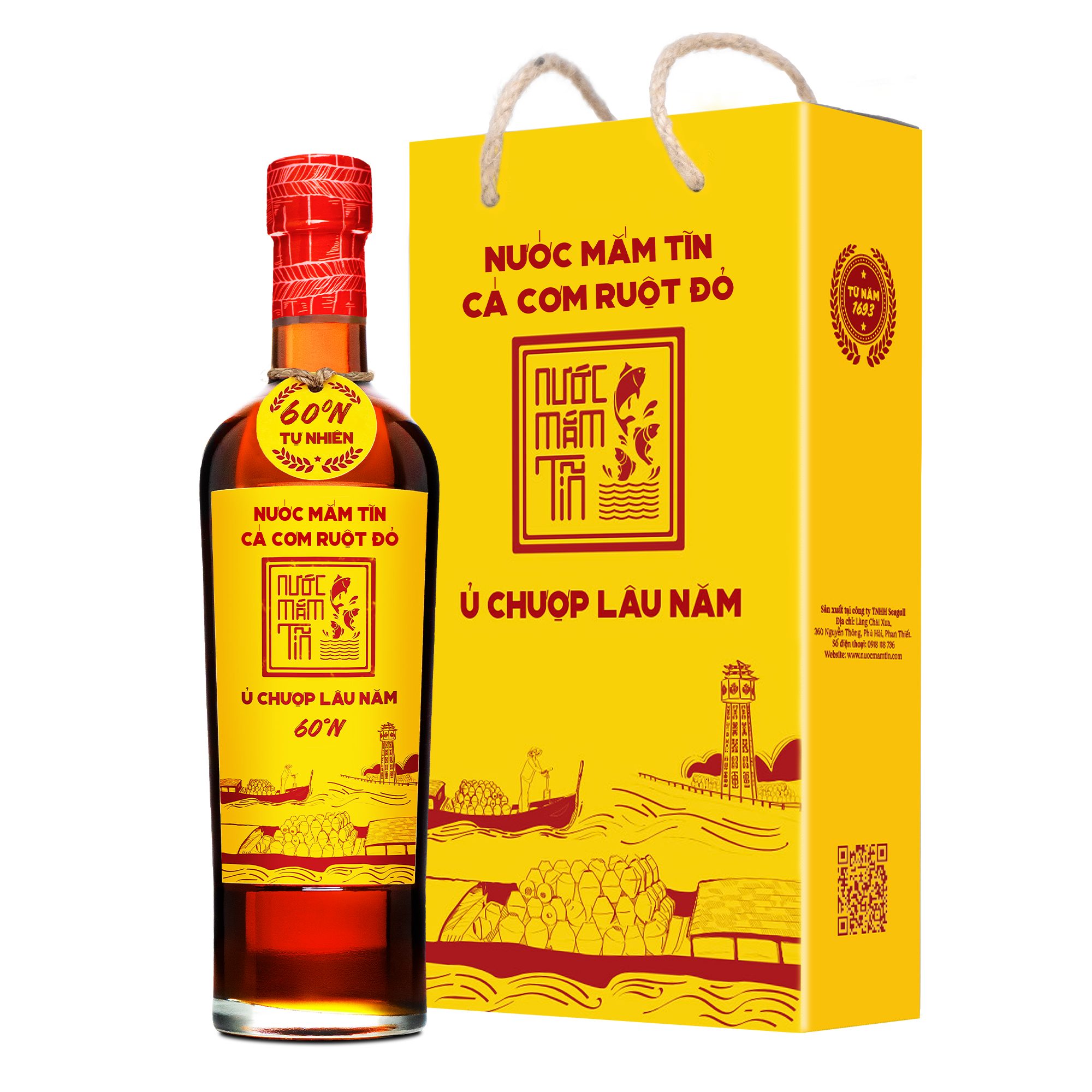 Nước mắm tĩn cá cơm ruột đỏ