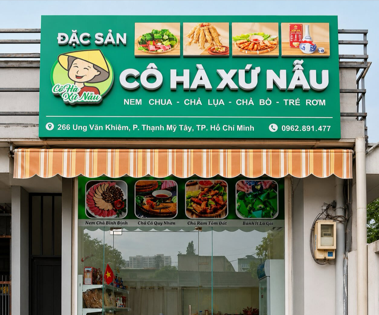 anh cua hang co ha xu nau